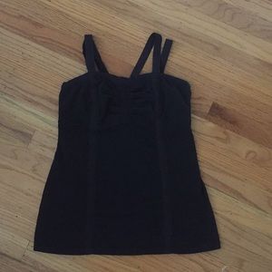 Black work out top